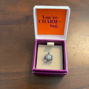 Lori Bonn Sterling Silver turtle slide charm